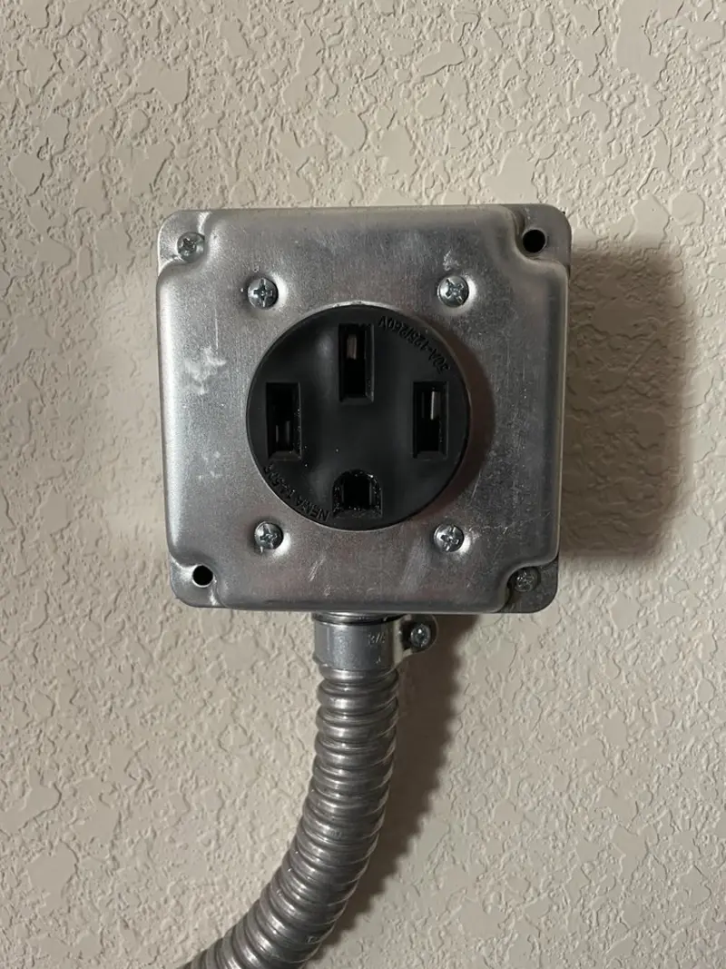 NEMA 14-50 outlet installed for Smart Home Electrical in Melvindale